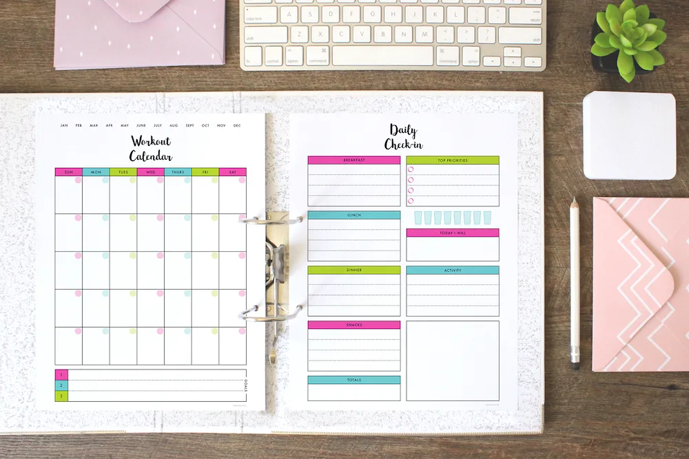 free printable workout calendar exercise calendar