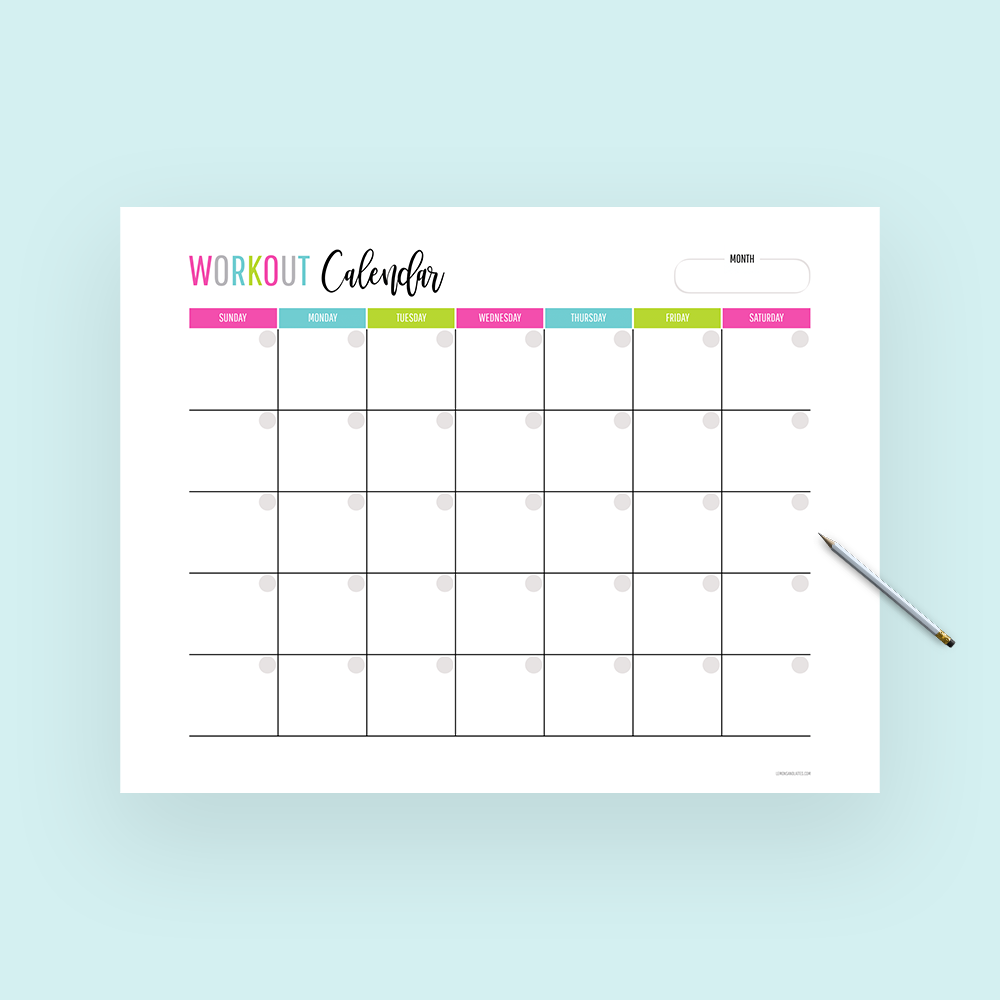 printable workout calendar activity shelter free printable workout