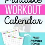 free printable workout calendar exercise calendar