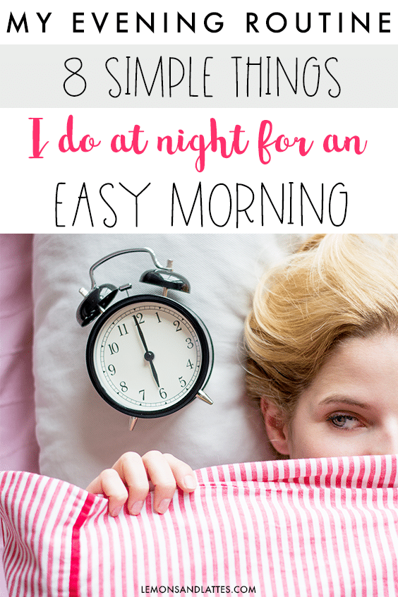 My evening routine