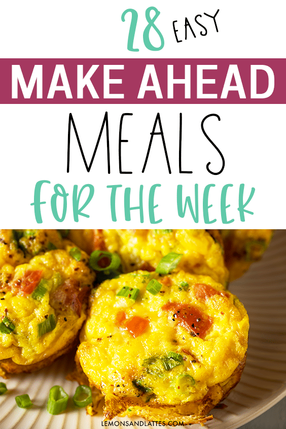 Make ahead meals for busy moms