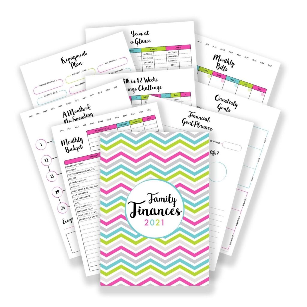 budget binder printables