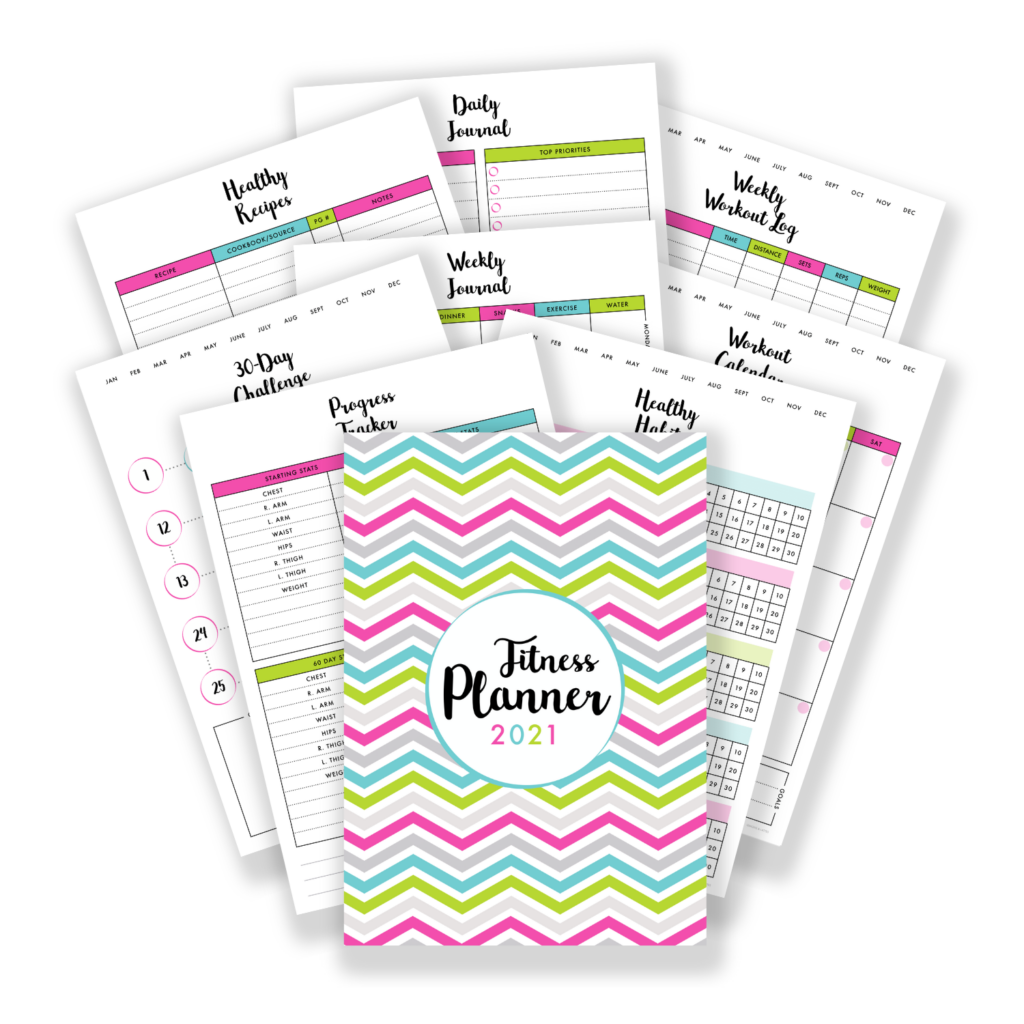 2021 health and fitness planner