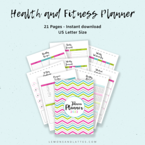 2022 Health and Fitness Printables