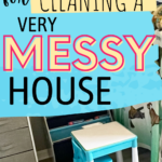 cleaning a very messy house