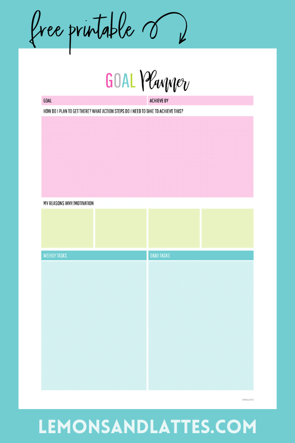 Goal Setting Worksheet Pdf Goal Setting Worksheet Pdf
