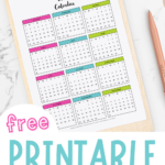 printable monthly calendars