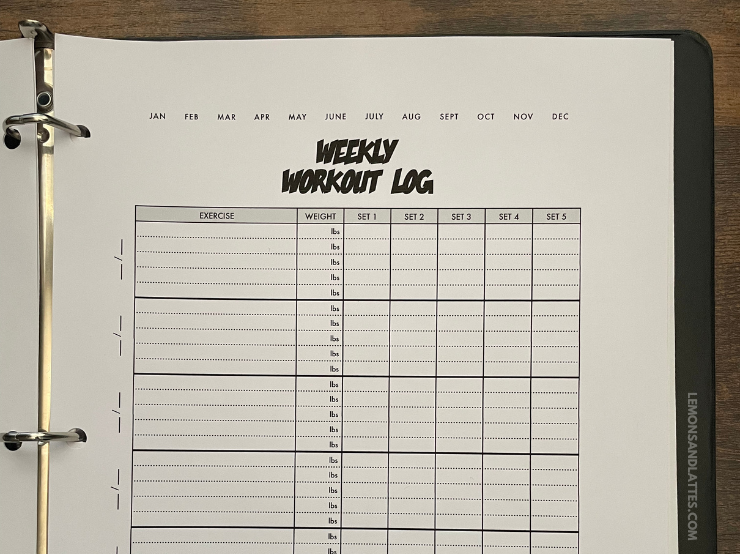 printable activity log sheet