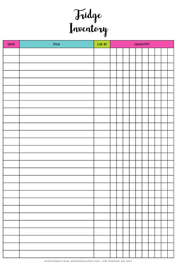 Kitchen Essentials Printable Checklist, Kitchen Inventory, Kitchen