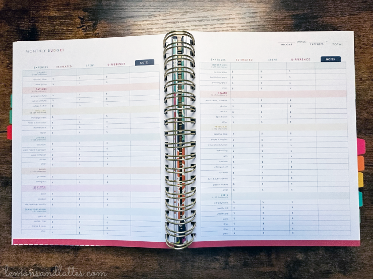 living well planner