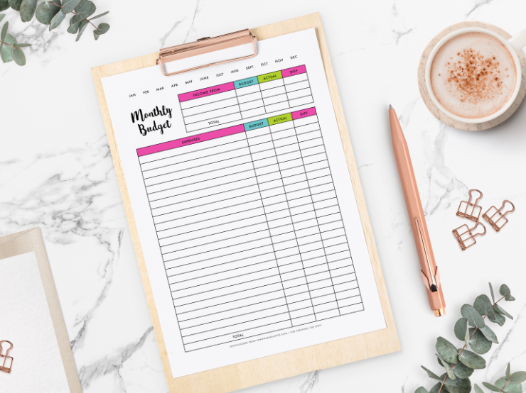 Monthly Budget Planner Printables