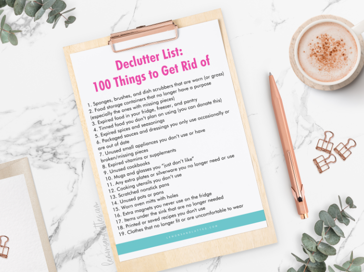declutter list printable