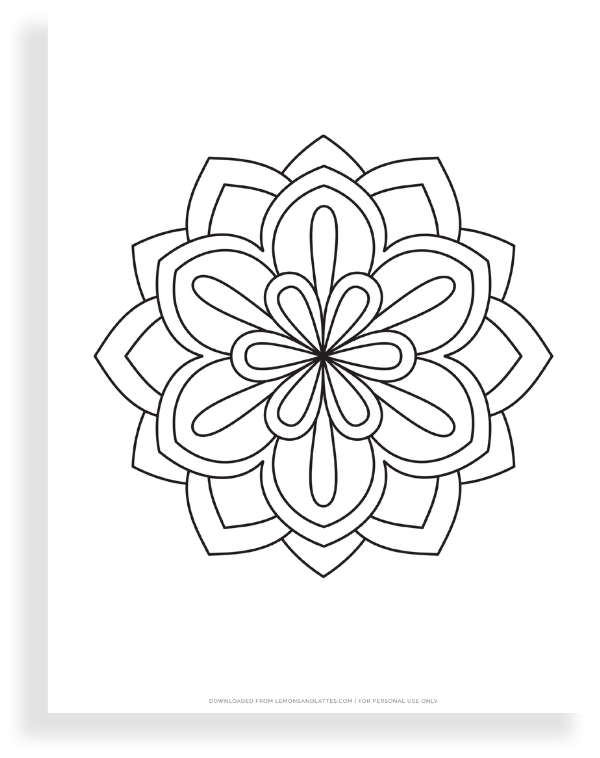 Easy Flower Mandala Designs