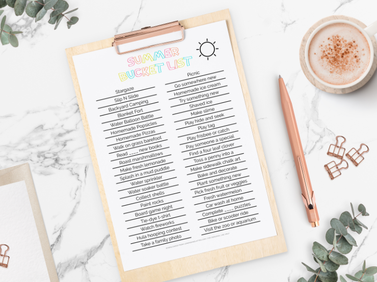 Free Summer Bucket List Printables (+42 Ideas)