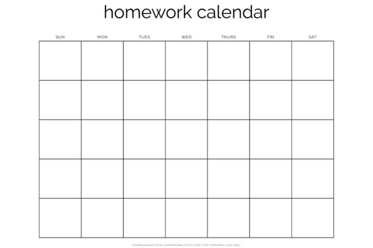 Printable Homework Planners to Help Students Get Organized
