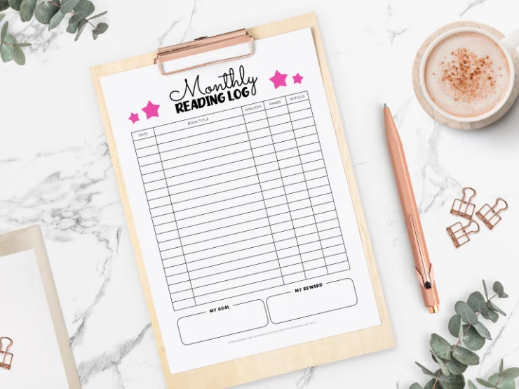 reading log printables