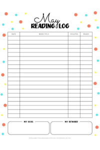 Cute Monthly Reading Logs (Free Printables)