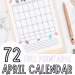 april calendar template