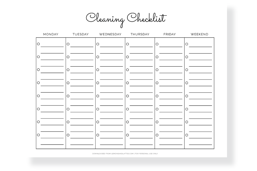 2025 Checklist Template