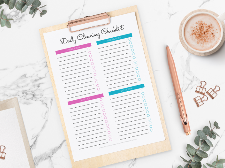 daily cleaning checklist