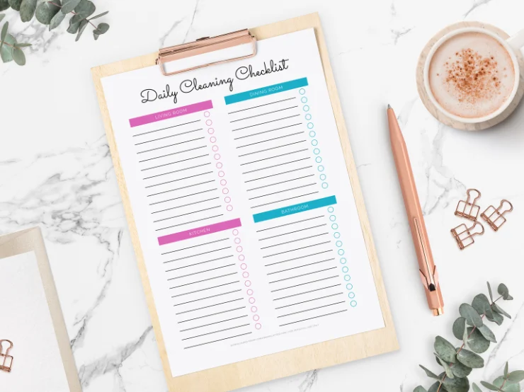 daily cleaning checklist