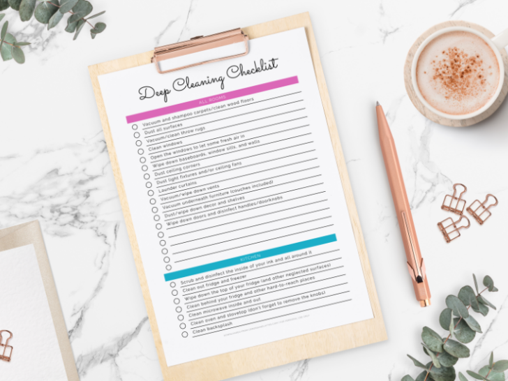 Printable Deep Cleaning Checklist