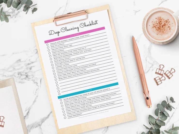 Free Deep Cleaning Checklist