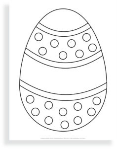 Easter Egg Coloring Pages