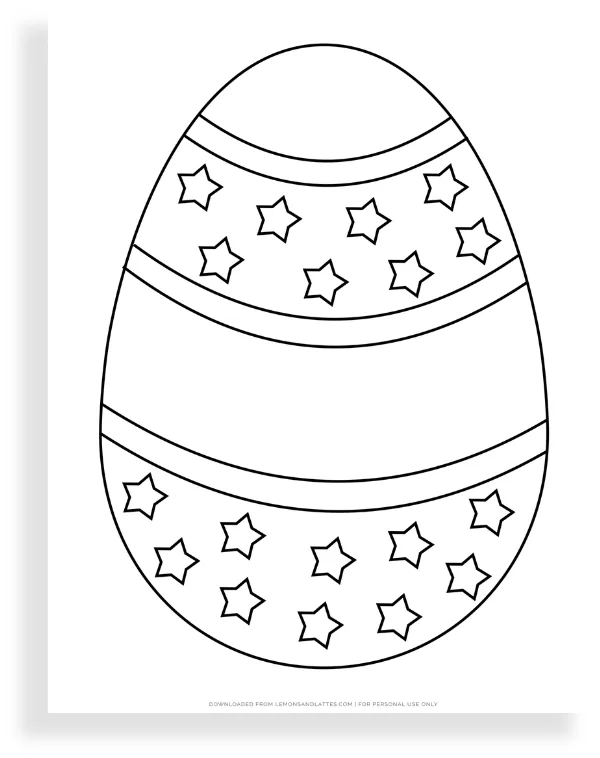 17 Free Printable Easter Egg Coloring Pages