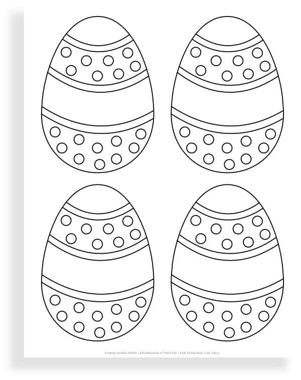 printable easter egg