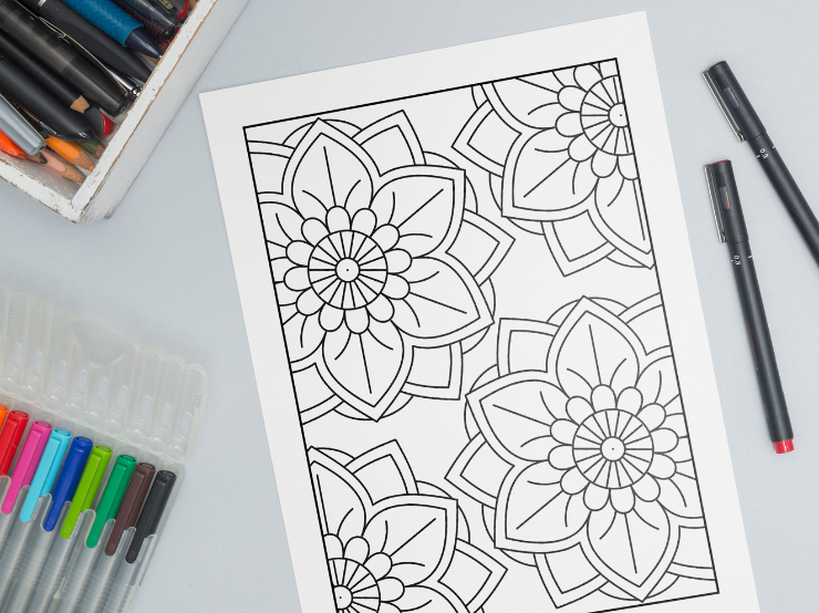 mandala coloring page