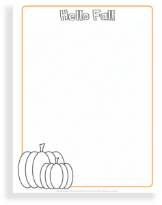 Printable Fall Writing Paper