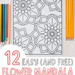 flower mandala coloring pages