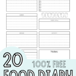 food diary printabes