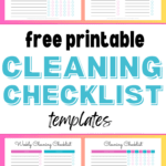 free printable cleaning checklists