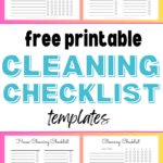 free printable cleaning checklists