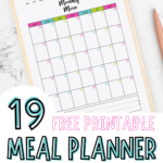 free printable meal planning templates