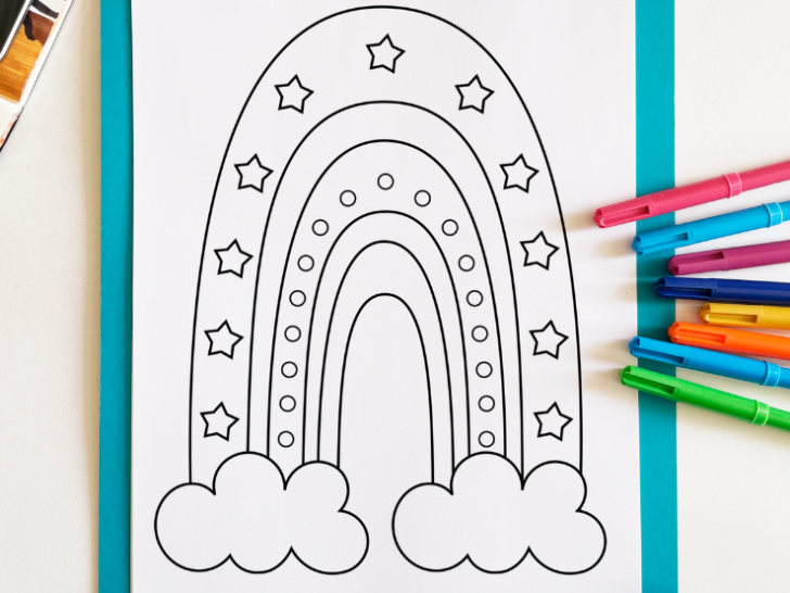 free-rainbow-coloring-pages-featured-image3 - Lemons and Lattes