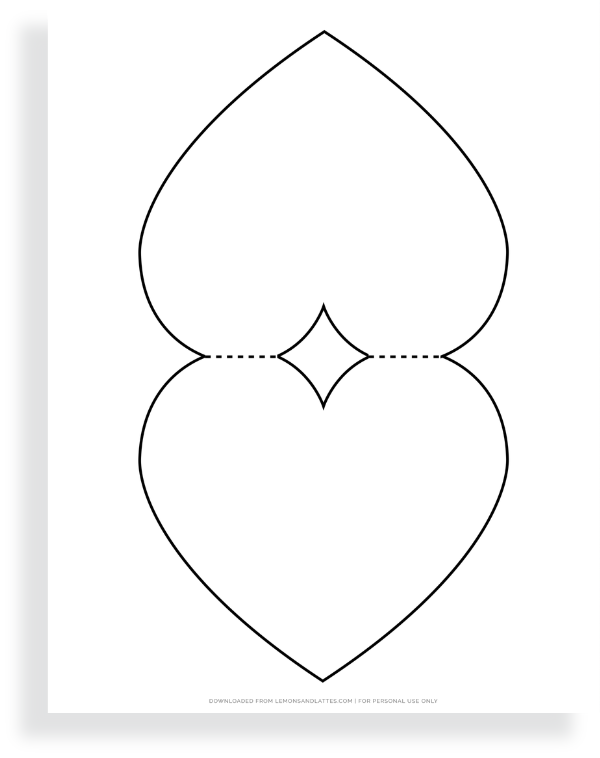 heart card template