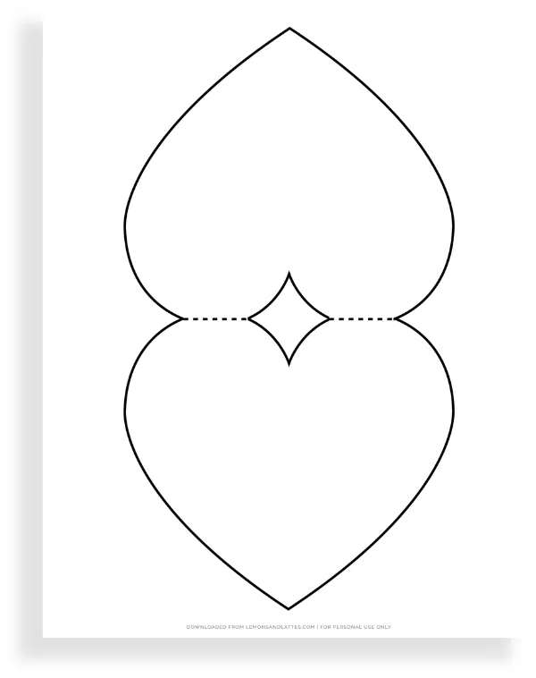 heart card template