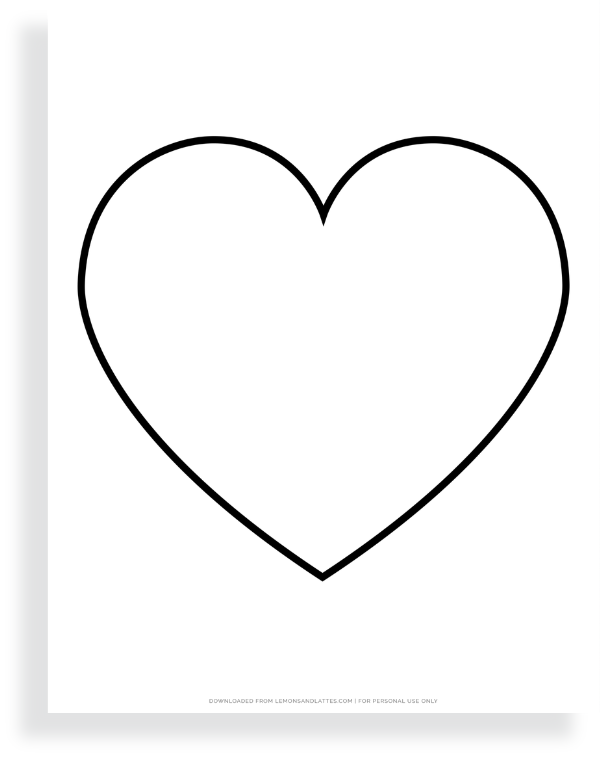 heart shape template