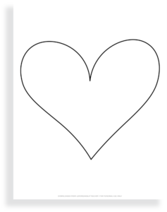 Printable Heart Shape Templates for Cards, Crafts, and More