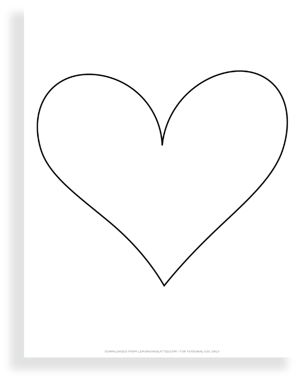 heart shape template