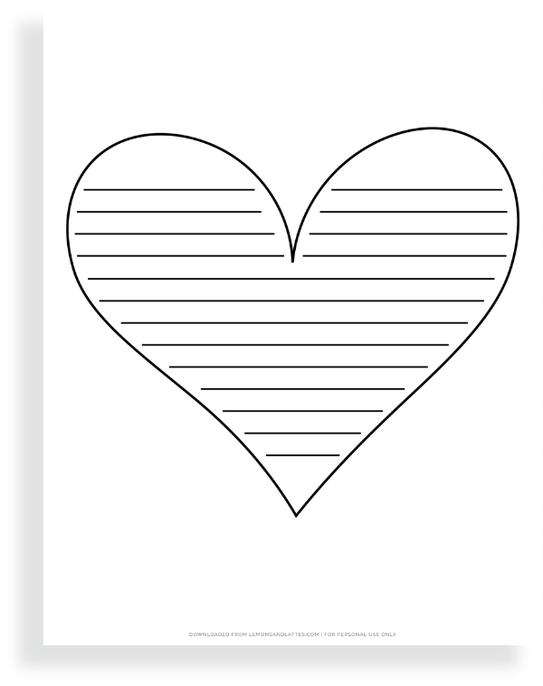 heart with lines