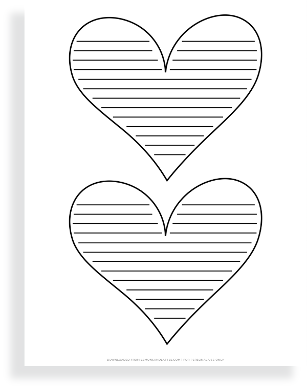 hearts with lines