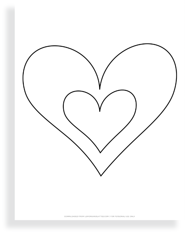 heart shape template