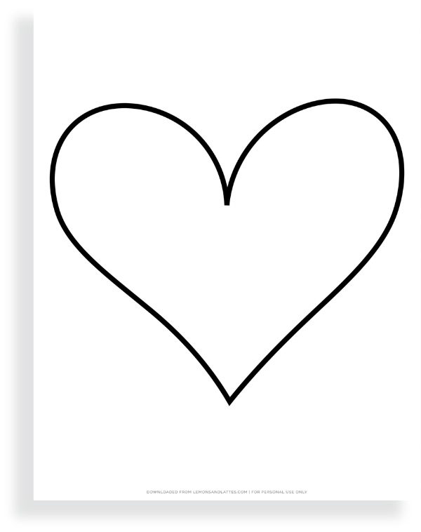 heart shape template