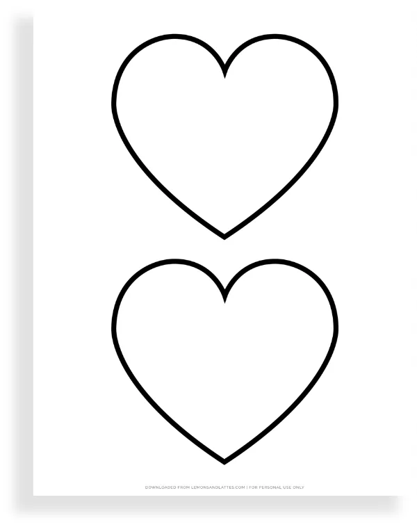 40 Printable Heart Shape Templates