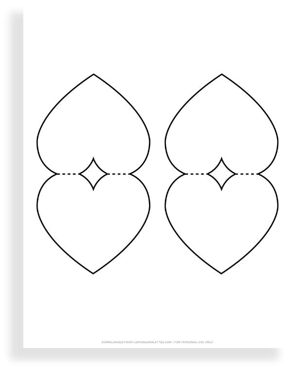 heart card templates