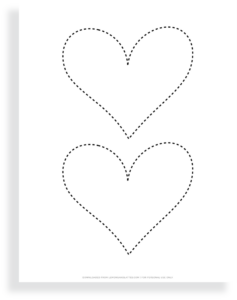 Printable Heart Shape Templates for Cards, Crafts, and More